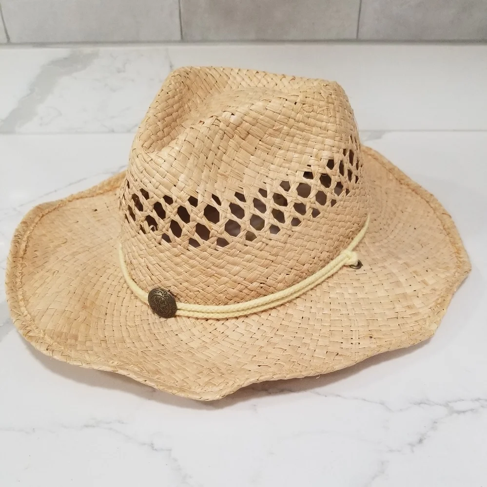 Jaxon Unisex Straw Western Cowboy Hat One Size - Picture 9 of 14